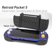 Felt Retroid Pocket 5 Grip 2-in-1 Reversible Screen Cover & Slim Comfort Grip