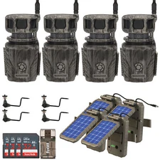 Stealth Cam Revolver 36MP 360 Degree Cellular Trail Camera 4 Pack Bundle