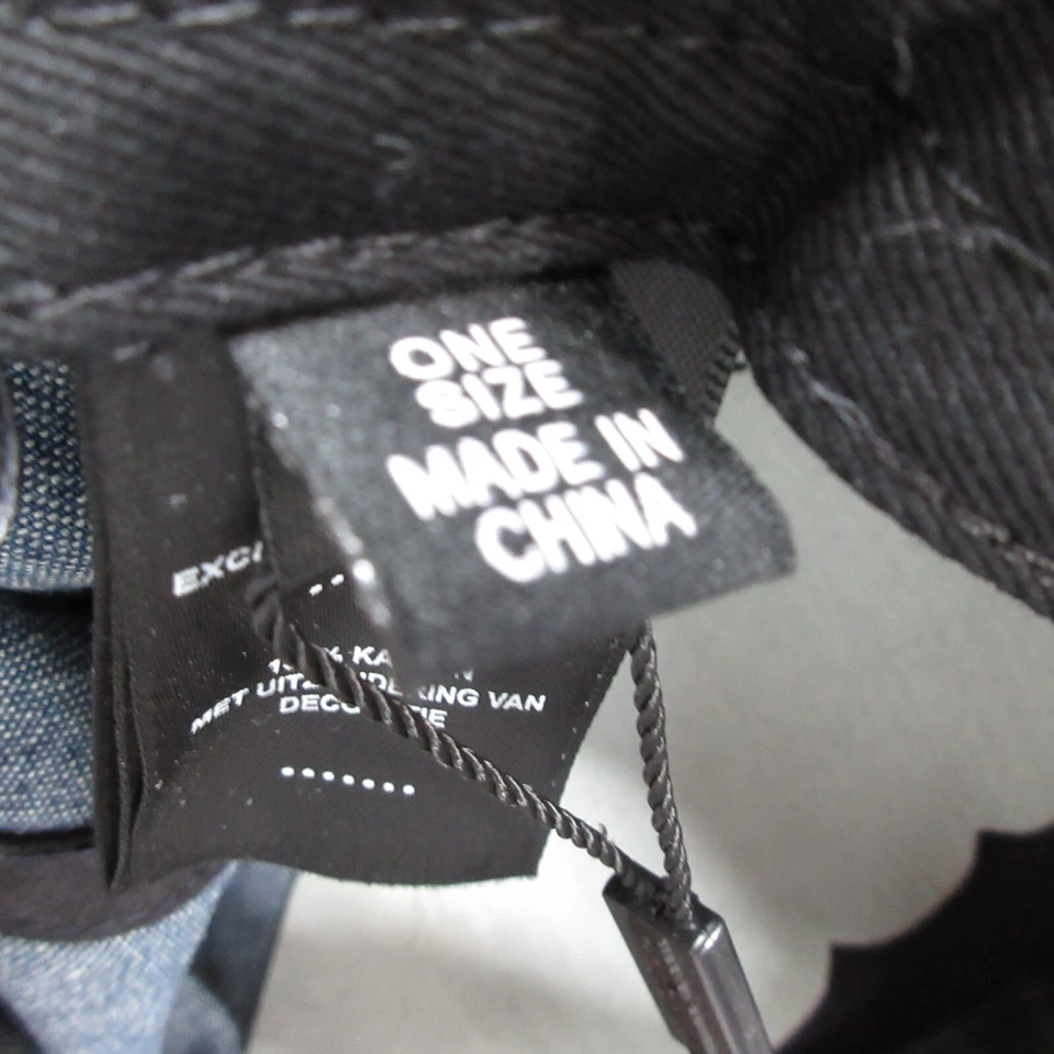 Harley Davidson Motorcycles Snapback Cap Hat Denim Blue Biker - Image 3 of 4