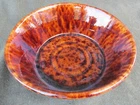 Art Pottery Beautiful High Gloss Large Bowl or Milk Pan Bennington?