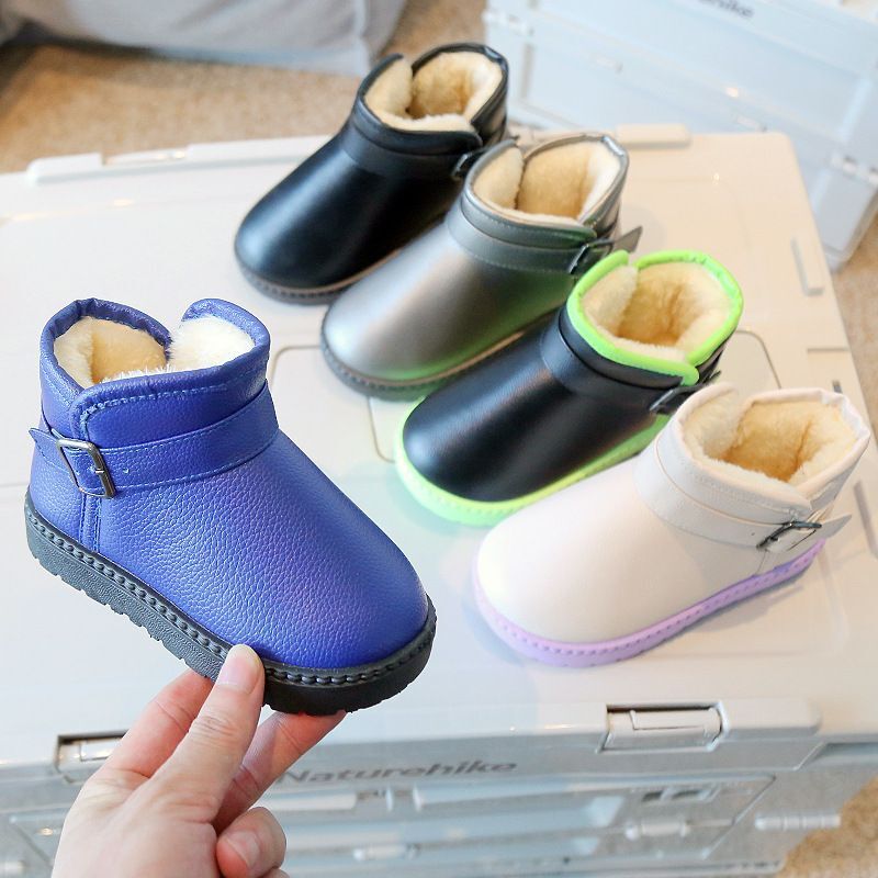 Niños Niñas Niños Invierno Chelsea Botas al Tobillo Impermeables Cálidas Forradas de Piel Zapatos EE. UU.