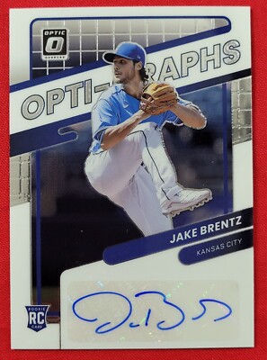 2022 Donruss Optic JAKE BRENTZ Optigraphs Auto #OG-JB RC Royals