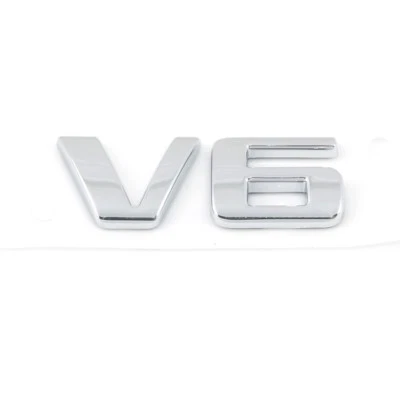 OEM NEW Rear Trunk Lid V6 Emblem Badge Nameplate Chrome 15-18 Impala 23191952 - Image 1 of 4
