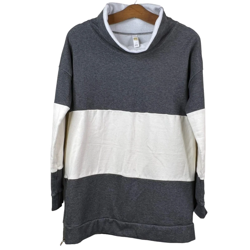 lole cowl neck polyester blend comfort active sweatshirt