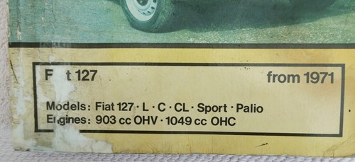 Fiat 127 Autodata Car Repair Manual - Picture 2 of 20