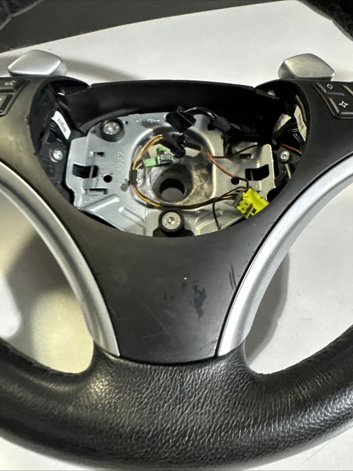BMW E90 335i 325I E82 Steering Wheel Sport Leather Paddle Shift 106k Miles OEM - Image 2 of 4