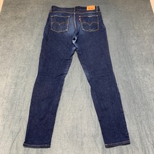 Levi's 721 Skinny Jeans Womens 31x32 Blue Denim Dark Wash Stretch High Rise