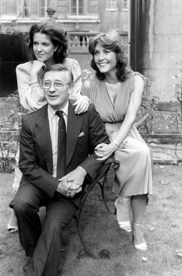 Edward Woodward actor with Hilary Tindall Amanda Kemp during Photo Old Photo