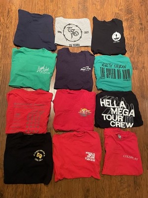 Concert Shirt Lot 12 XL Local Crew Judas U2 Hella Lionel Legend Urban Tso Disco