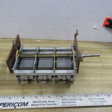 VARIABLE CAPACITOR 3 section 600 pF 18 to 630 pF per section 1/4 in shaft