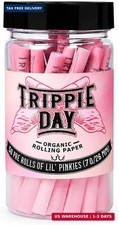 50 Pack Trippie Day Pinkies Pre Rolled Cones Pink Rolling Papers 70mm