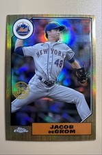 2022 Topps Chrome Ben Baller Edition - 1987 Topps Baseball Jacob deGrom #87BC-7