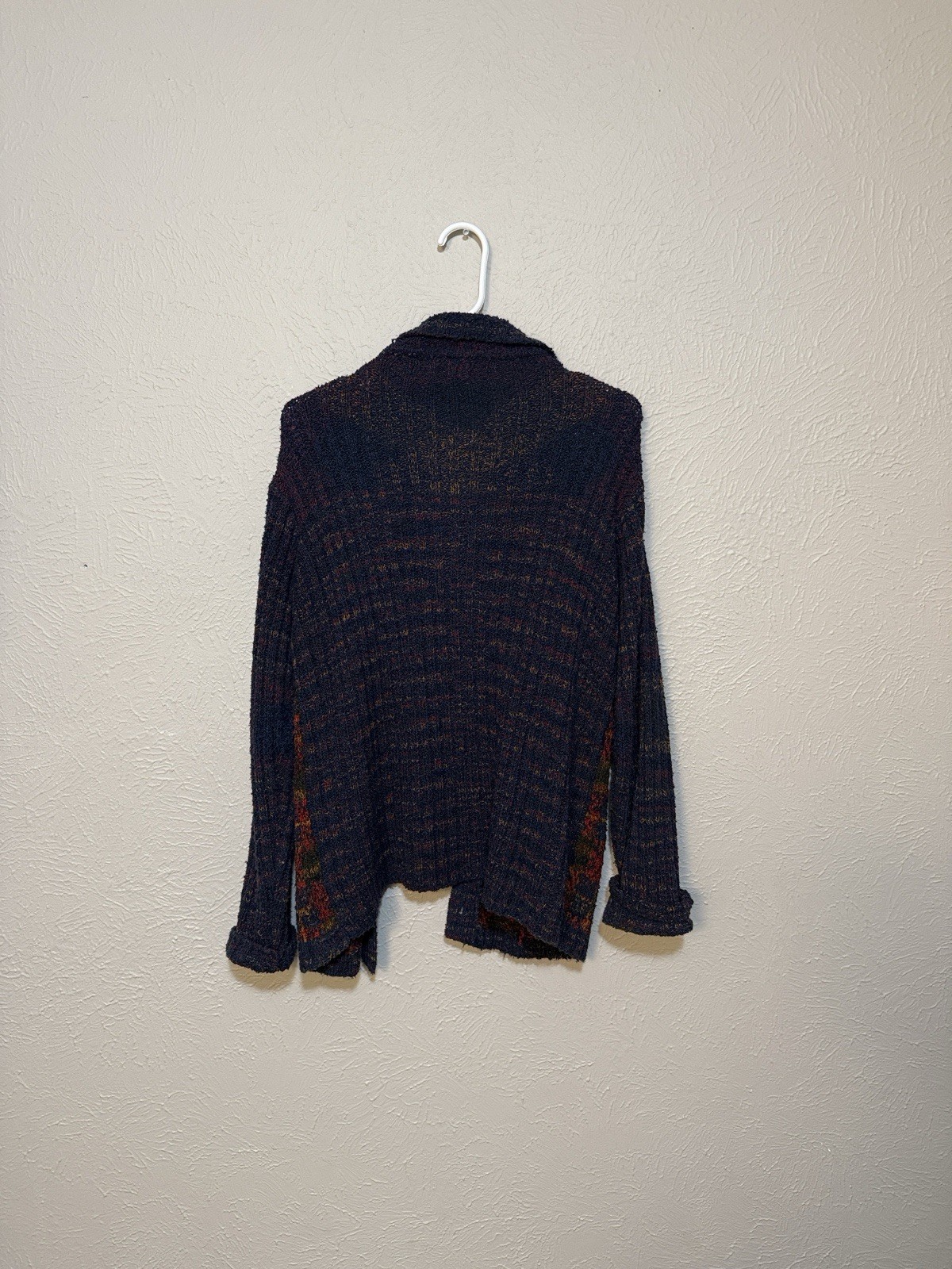 Pendleton Navy Multicolor Plaid Knit Cardigan Swe… - image 2