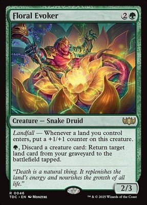 Floral Evoker 46 - NM - Tarkir: Dragonstorm Commander - MTG