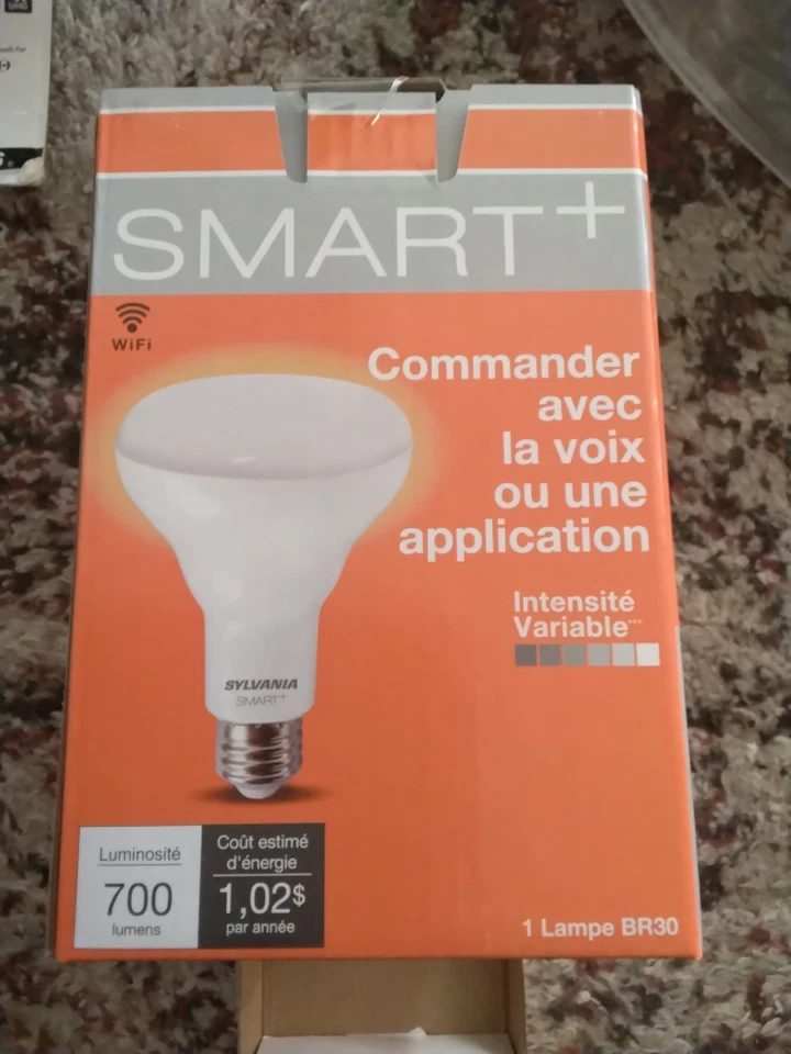 3 Pack Sylvania Smart+ BR30 Full White Bulb controls with your voice app Wifi - Image 3 of 4