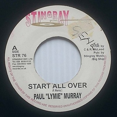 Paul ''Lymie'' Murray - Start All Over / Bubblers Version [7'' 45 rpm] UK Import