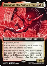 Daredevil, Man Without Fear (Extended Art) - [UMP - 432] - NM - Foil - MTG