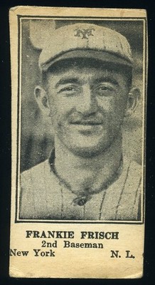 1925-31 W590 Strip Card Baseball Frankie Frisch (Handcut) *d3