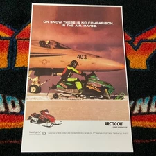 🏁 ‘05 ARCTIC CAT FIRECAT SNOWMOBILE Poster vintage sled (No Comparison.) 🟢🔴