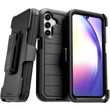 Galaxy A15 5G/4G Dual-Layer Shockproof Case with Belt Clip Holster  Kickstand