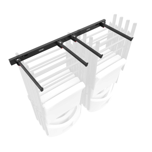 Steel Wall-Mounted Chair Rack up to 10 Folding Chairs 80719) - Picture 1 of 10