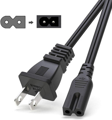 12Ft Extra Long 2 Prong Polarized Power Cord for Vizio-Led-Tv Smart-Hdtv E-M-Ser