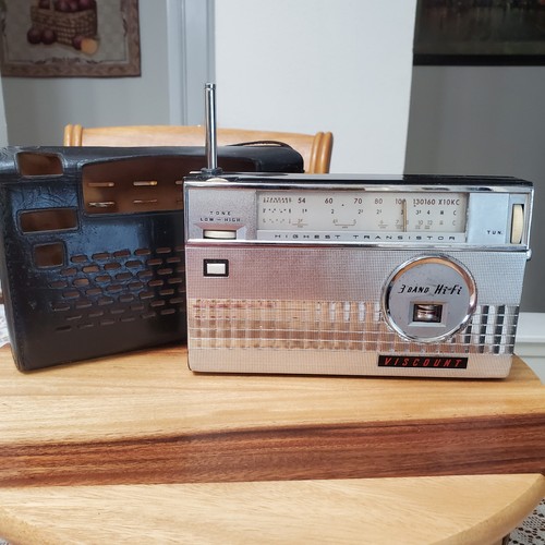 RARE Vintage Viscount 3 Band Hi-Fi BC/MB/SW Radio Model 8tp-803N - Works Well