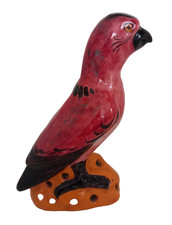 perroquet Alfred RENOLEAU Angoulême oiseau brûleur d'encens Faïence XIXème