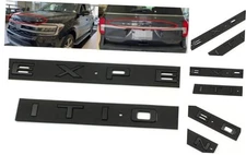 1PC Front Tailgate Letters Emblem Compatible with 2022-2024 Matte Black