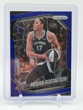 2025 Panini Prizm WNBA #49 Megan Gustafson Blue Velocity Prizms