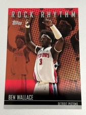 2004-05 Topps Rock Rhythm BW Ben Wallace Hall of Fame Fresh Early Insert!