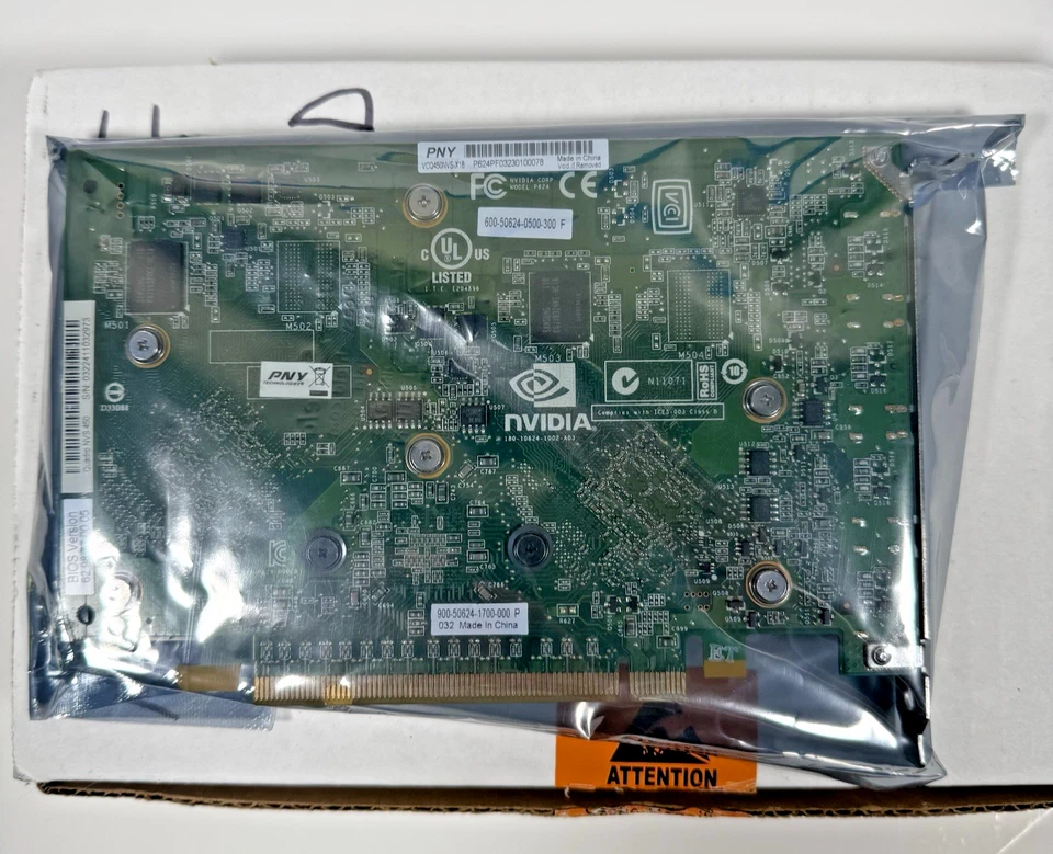 PNY VCQ450NVS-X16 Quadro NVS 450 512MB GDDR3 Quad DisplayPort Graphics Card - Image 4 of 4