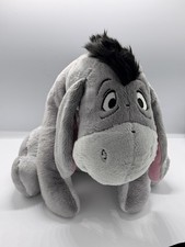 Disney Store Winnie The Pooh Eeyore Soft Plush Pink Bow 16" New With Tags