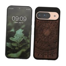 Wood Case Compatible with Google Pixel 9 / Pixel 9 Pro Case - Indian Sun 18
