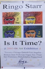 Ringo Starr Is It Time? 2005-06 Art Exhibition Promo 24x36 Poster Beatles
