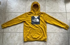 THE NORTH FACE Boy  s XL 18-20 Pullover Graphic Hooded Sweatshirt/Hoodie Mustard