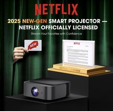 BRAND NEW DBPOWER E2 Smart Projector Powered By WhaleOS