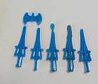 Vintage MOTU 1984 He-man Blue Sword Axe Accessory Pack Weapon Part Worn Lot