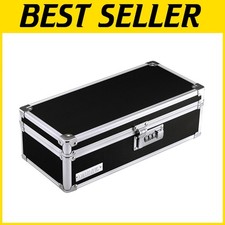 Secure Medicine Organizer - Locking Box with 7 Compartments  Combination Lock