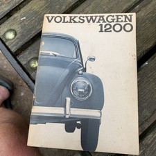 1963 Volkswagen Vw Beetle 1200 Owner Operator Manual User Guide