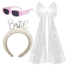 , Bachelorette Party Accessories for Bride - Pack of 3  Bride To Be Kit with