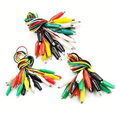 Alligator Clip Test Leads Double Ended Crocodile Jumper Wire 10PCS 46cm