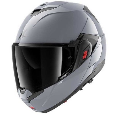 SHARK OXO DARK SHADOW GREY FLIP FRONT MOTORRAD FAHRRADHELM & GRATIS DUNKLES VISIER