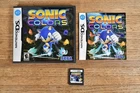 Sonic COLORS Nintendo DS Game Cartridge Complete with Original Case and Manual