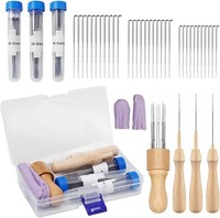 Nadelfilz Set Mit 30 Filznadeln 3 GrößEn Holzgriff Trockenfilzen DIY AnfäNger