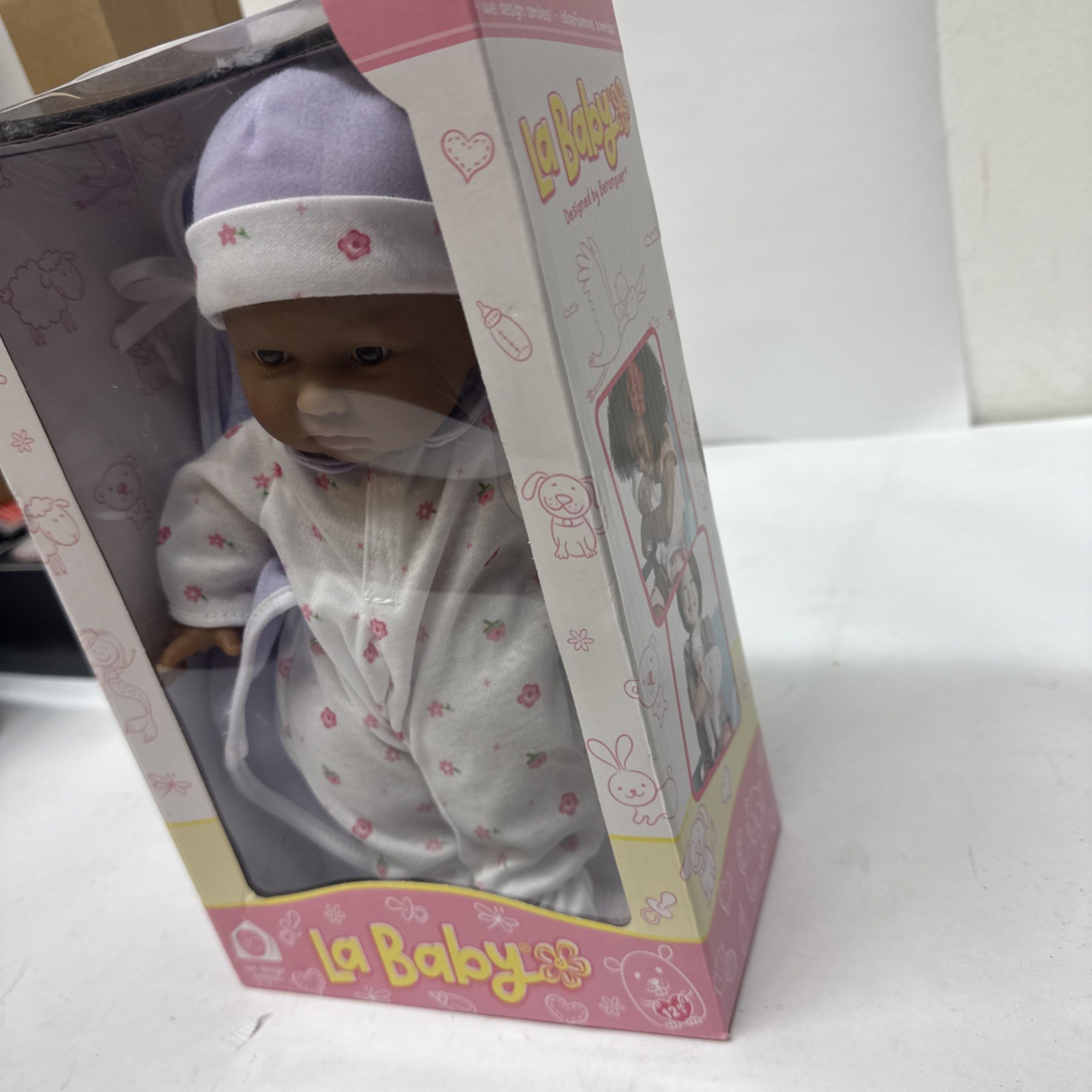 11 Inch Purple Hispanic La Baby Doll Soft Vinyl Safe Cuddly Toy for Kids