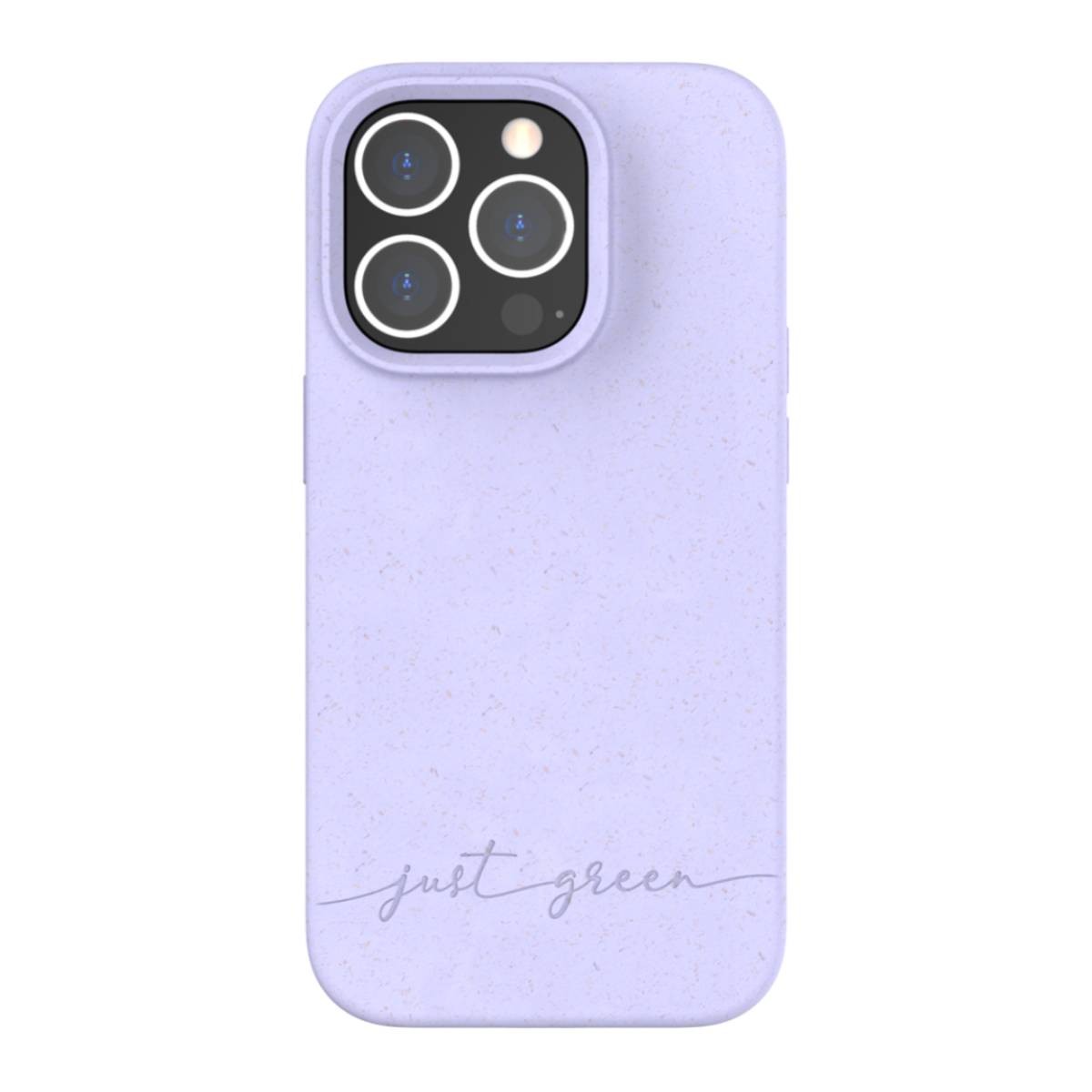 Coque iPhone 14 Pro premium recyclable JUST GREEN Natura lavande