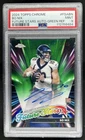 2024 Topps Chrome Bo Nix Future Stars Auto Green Refractor RC #/99 Broncos PSA 9