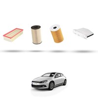 Hoffcar Set Service - 4 Filter FüR VW Scirocco III (1K8) 2.0 Tdi 103Kw Von 200