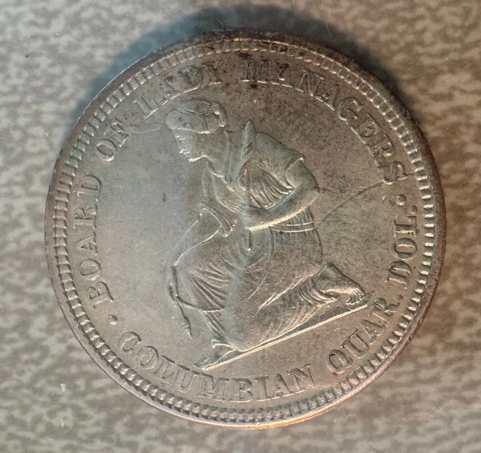 1893 Columbian Expo Isabella Quarter Dollar Commemorative - Image 2 of 2
